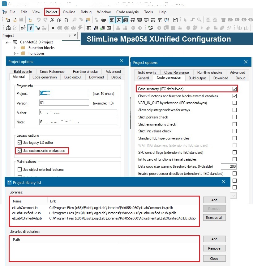 LogicLab, Screenshot conversione XTarget XUnified no Case sensivity